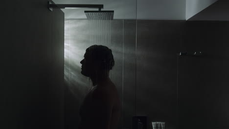 Relax-in-a-shower-silhouette