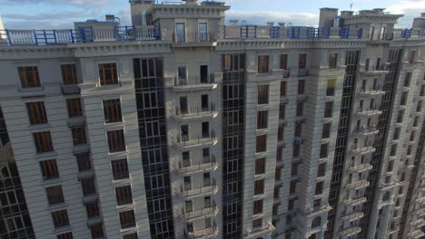 Exterior-of-apartment-block-aerial-view
