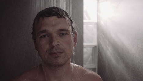 A-portrait-in-a-shower