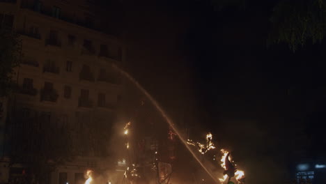 A-team-of-firemans-extinguishes-festive-bonfires