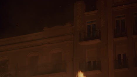 Valencia-Spain-sparks-from-a-bonfire-rise-into-the-sky