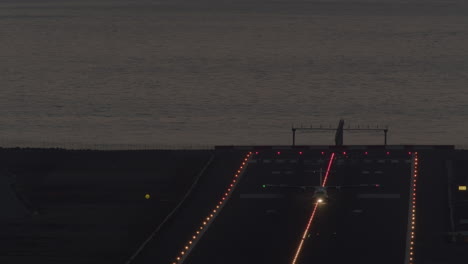 Airplane-departure-at-night