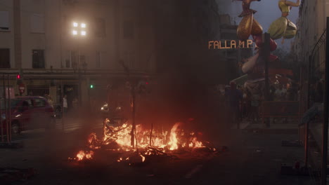 Final-night-of-Las-Fallas-in-Spain-Street-sculptures-burning-in-flames
