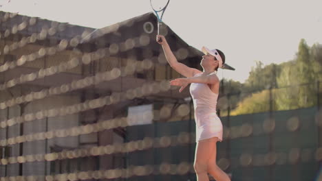 A-tennis-player-prepares-to-serve-a-tennis-ball-during-a-match.-Slow-motion