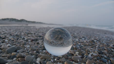 Glass-ball-on-the-shore