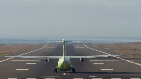 Takeoff-propeller-passenger-aircraft