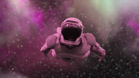 Weltraumkonzept-Astronaut-Fliegt-An-Violetten-Wolken-Vorbei-Weltraum-Die-Wolken-Kreisen-Um-Den-Astronauten-3d