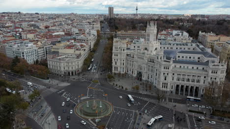 Aerial-cityscape-of-Madrid-with-Cibeles-Square-Spain