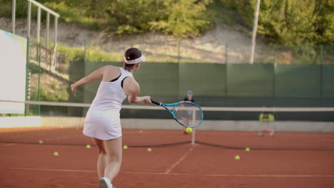 A-tennis-player-prepares-to-serve-a-tennis-ball-during-a-match.-Slow-motion