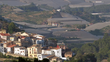 Polop-view-with-houses-and-medlar-plantations-Spain