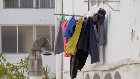 Colorful-laundry-drying-outdoors