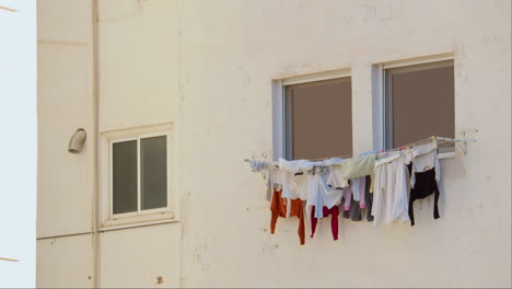 Laundry-hanging-on-the-wall