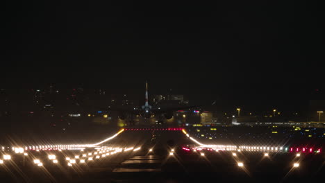 Nighttime-Airplane-Landing