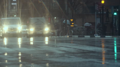 Rain-on-a-city-street-in-the-evening