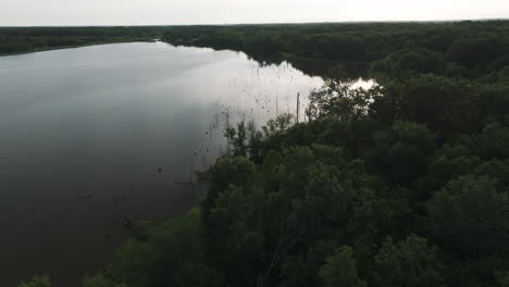 Magical-drone-footage-of-mysterious-lake