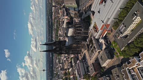 Stunning-cinematic-vertical-footage-of-the-impressive-Cologne-Cathedral