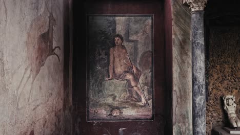 Fresko-Von-Octavius-Quartio,-Haus-In-Pompeji,-Italien