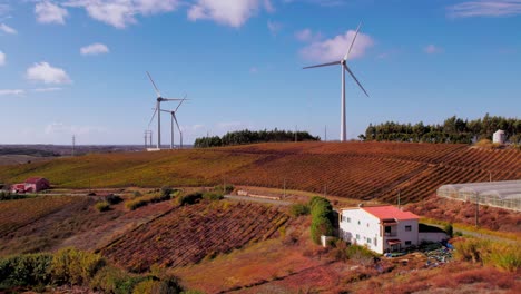 Wind-turbines-in-Torres-Vedras,-Portugal