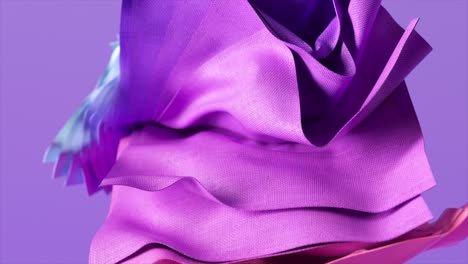 3d-Animation-Abstract-Background-with-Flying-Rotating-Pieces-of-Fabric-Drapery-Folded-Textile