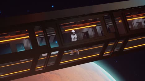 Concepto-Espacial-Astronauta-Atravesando-El-Largo-Túnel-Hacia-Otro-Compartimento-De-La-Puerta-Espacial-3d