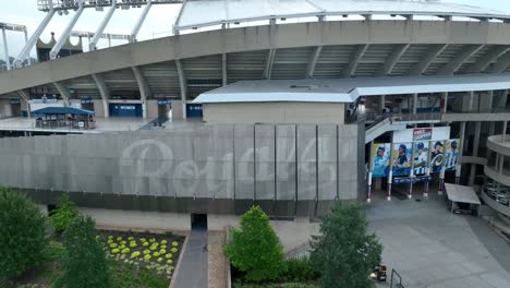 Logo-Der-Kansas-City-Royals-Im-Kauffman-Stadion.-Antenne