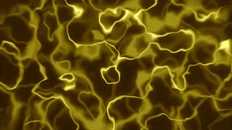 Neon-glow-lines-abstract-loop-3D-animation-particle-light-motion-graphics-squiggle-arteries-vein-energy-background-visual-effect-colour-liquid-art-4K-yellow