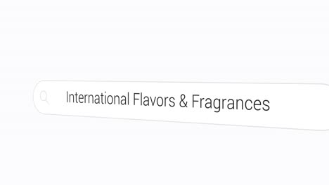 Typing-International-Flavors-and-Fragrances-on-the-Search-Engine