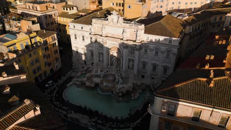 Trevi-Fountain--from-Above.-Fixed-Aerial-View