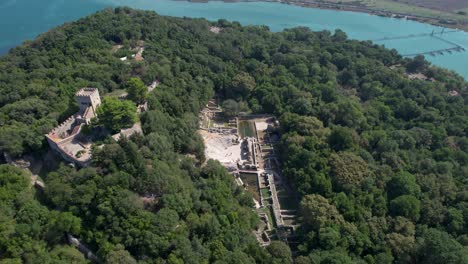 Discovering-Hidden-Gems:-A-Journey-through-the-Ancient-City-of-Butrint,-Unveiling-Treasures-in-the-Amphitheater,-Tower,-and-Old-Church