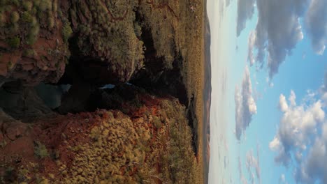 Joffre-Gorge-National-Park-at-sunset,-Karijini-in-Western-Australia