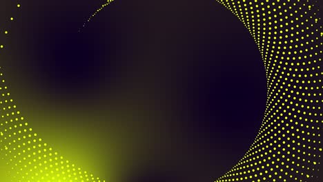 Kreisförmige-Gepunktete-Punktanimation-Tech-Motion-Grafik-Runder-Wirbel-Abstraktes-Muster-Geometrischer-Hintergrund-Schleifenspirale-Design-Futuristischer-Visueller-Effekt-Rotation-Für-Intro-Titel-4k-Gelb-Lila