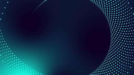 Circular-dotted-spot-animation-tech-motion-graphic-round-swirl-abstract-pattern-geometric-background-looping-spiral-design-futuristic-visual-effect-rotation-for-intro-title-4K-teal-blue