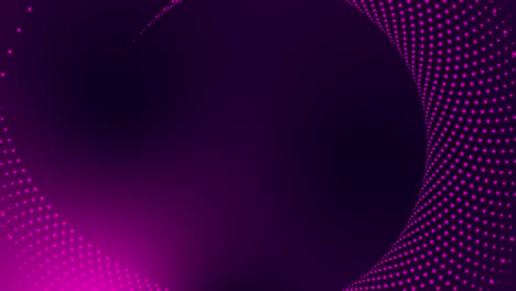 Kreisförmige-Gepunktete-Punktanimation-Tech-Motion-Grafik-Runder-Wirbel-Abstraktes-Muster-Geometrischer-Hintergrund-Schleifenspirale-Design-Futuristischer-Visueller-Effekt-Rotation-Für-Intro-Titel-4k-Rosa-Lila
