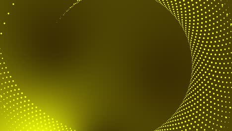 Kreisförmige-Gepunktete-Punktanimation-Tech-Motion-Grafik-Runder-Wirbel-Abstraktes-Muster-Geometrischer-Hintergrund-Schleifenspirale-Design-Futuristischer-Visueller-Effekt-Rotation-Für-Intro-Titel-4k-Gelb
