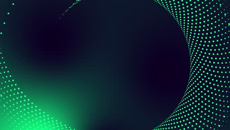 Circular-dotted-spot-animation-tech-motion-graphic-round-abstract-pattern-geometric-background-looping-spiral-design-futuristic-visual-effect-rotation-for-intro-title-4K-navy-green