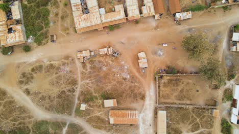 Drohnenblick-Auf-Das-Ländliche-Kenia