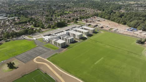 New-School-Building-Modern-England-Secondary-Aerial-View