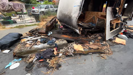 Vandalized-and-burned-trailer-on-the-street