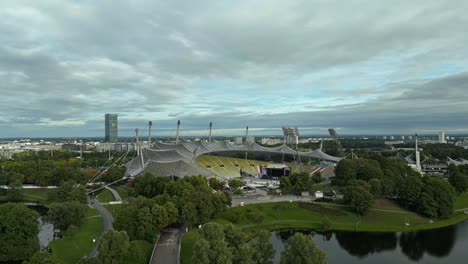 Steeped-in-sporting-achievements,-the-Olympic-Stadium-in-Munich