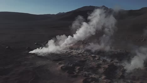 Rotating-aerial-of-vapor-clouds-pouring-out-with-geothermal-energy