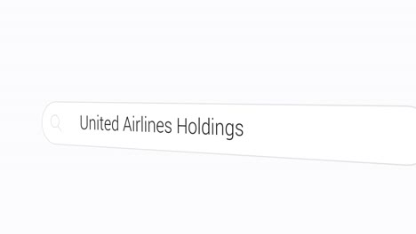 Typing-United-Airlines-Holdings-on-the-Search-Engine