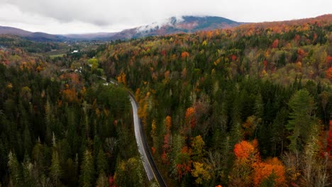 Luftaufnahme-Des-Herbstlaubs-In-New-Hampshire