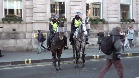 Mounted-Police-Officers-on-Armistice-Day-in-London,-UK