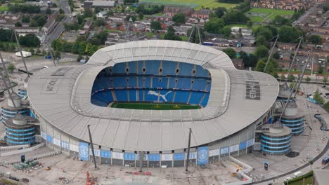 Aerial-view-over-famous-Manchester-City-F