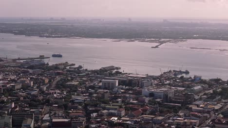 Panning-aerial-high-over-Cebu-City-and-the-Mactan-Channel