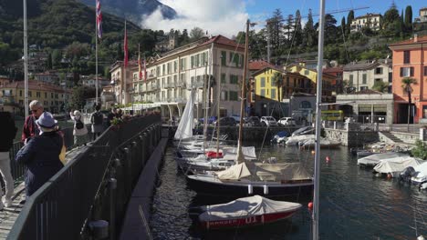 Yachts-Floating-in-the-Port-of-Menaggio-Town-near-Lake-Como