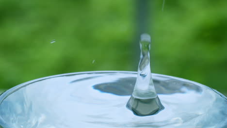 Water-drops-on-the-surface-of-the-basin-slow-motion