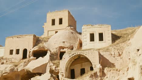 Einzigartige-Architektur,-Türkisches-Felsenhaus,-Höhle,-Lebender-Lebensstil