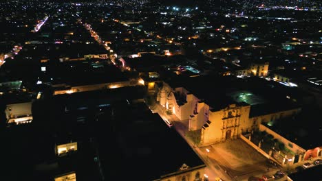 Historisches-Zentrum-Von-Oaxaca-Bei-Nacht