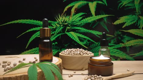 Producto-De-Maqueta-Cosmética-Para-El-Cuidado-De-La-Piel-Producido-En-Un-Laboratorio-Legalizado-De-Cannabis.